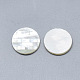 Natural White Shell Mother of Pearl Shell Cabochons SSHEL-S264-054-2