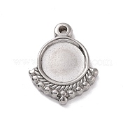 Подвеска-кабошон из не тускнеющей нержавеющей стали 304 STAS-E169-10P