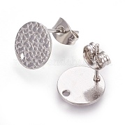 Фурнитура для сережек из нержавеющей стали марки 304 STAS-O119-15A-P