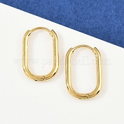 Овальные серьги-кольца из нержавеющей стали 304 EJEW-K268-36G