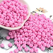 Стеклянные бусины с имитацией нефрита SEED-Z001-A-B07