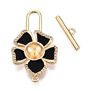 Застежки-тоглы из матовой латуни KK-N054-156G