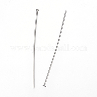 SUNNYCLUE 1 Box 40Pcs Sterling Silver Flat Head Pins 2.5cm Flat