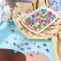 200 Stück 20 Farben Legierung Strass Cabochons&nbsp;FIND-TA0006-32