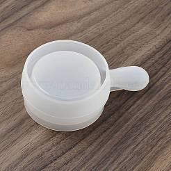 Moules à bougies en silicone ronds et plats avec poignée&nbsp;LS-SIMO-G010-02A