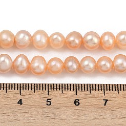 Brins de perles de culture d'eau douce naturelles&nbsp;PEAR-I007-07Y-01B