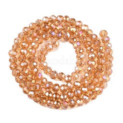 FilI di perline in vetro placcato&nbsp;EGLA-A044-T4mm-B23