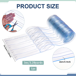 Transparenter Türstreifenvorhang aus PVC-Kunststoff&nbsp;AJEW-WH0270-592B-01