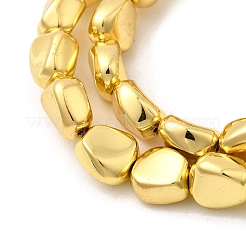 Chapelets de perles en verre électroplaqué&nbsp;EGLA-F166-06G