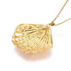 Colliers pendentifs en acier inoxydable 304&nbsp;NJEW-T018-13G