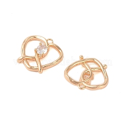 Ottone con pendenti in strass di vetro&nbsp;KK-N254-64G