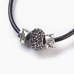 Cordoncino di cuoio set di gioielli vacchetta&nbsp;SJEW-JS00989-03