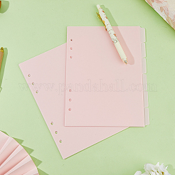 Feuilles intercalaires d'index de classeur en plastique&nbsp;FIND-WH0018-46
