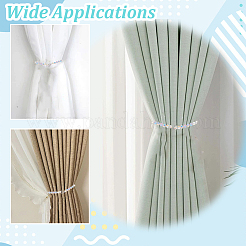 4 pieza de clips para sujetar cortinas con cuentas de vidrio&nbsp;HJEW-GO00229