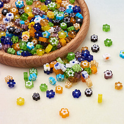 300pcs 10 Farben handgemachte Millefiori Glasperlen&nbsp;LAMP-TA0002-05