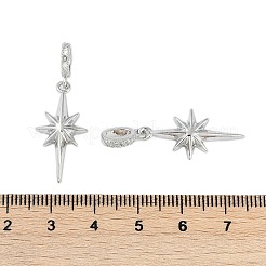 Pendentifs en laiton de placage de rack avec zircone cubique&nbsp;KK-C082-02P