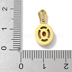 Placcatura ionica (ip) 304 acciaio inossidabile micro pavé zirconia cubica pendenti&nbsp;STAS-Z107-05G-06