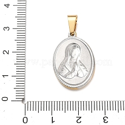 Pendentifs religieux en acier inoxydable 304&nbsp;STAS-H264-13D-ASG