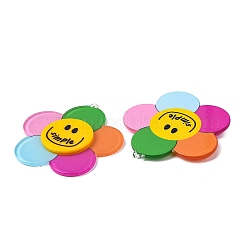 Grands pendentifs en acrylique imprimé opaque&nbsp;OACR-B053-01A