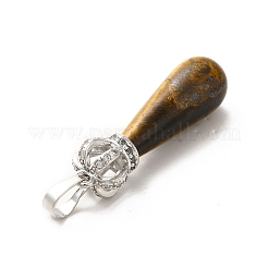 Natürlichen Tigerauge Anhänger&nbsp;G-G976-01P-16