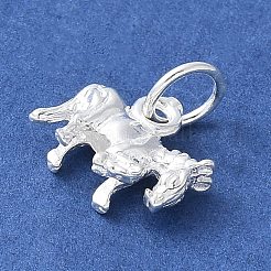925 ciondolo in argento sterling 3d con zodiaco cinese&nbsp;STER-P066-01S-07