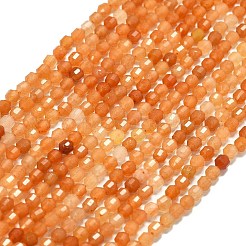 Rosso naturale perline avventurina fili&nbsp;G-A260-A07-01
