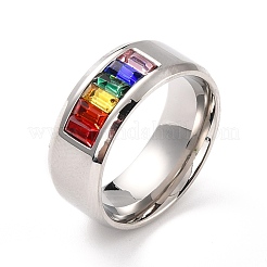 Regenbogen-Pride-Fingerring&nbsp;RJEW-M140-02P