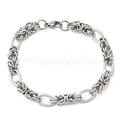 201 Edelstahl-Gliederarmbänder für Herren&nbsp;STAS-T077-08P
