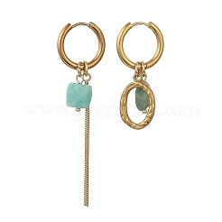 Orecchini a cerchio huggie in acciaio inossidabile 202&nbsp;EJEW-JE07392-02