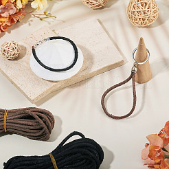 Cordon en cuir de vachette bicolore de 10 m&nbsp;WL-TA0001-08B