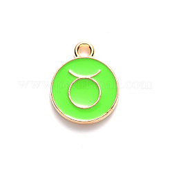 Pendentifs d'émail en alliage&nbsp;LS-ENAM-S124-01B-06C