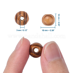Originalfarbe Naturholzperlen&nbsp;TB611Y-10mm-LF