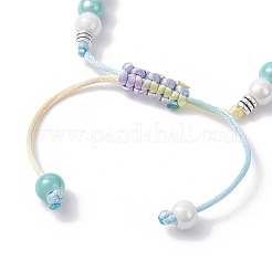 3 braccialetti di perline in porcellana fatti a mano in 3 colori&nbsp;BJEW-JB12473