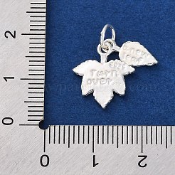 925 Ahornblatt-Anhänger aus Sterlingsilber.&nbsp;STER-G045-07S