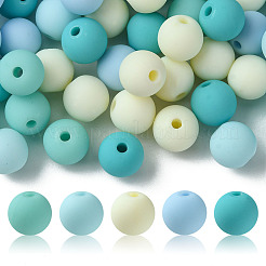70 Stück gummierte Acrylperlen&nbsp;MACR-FS0001-71A