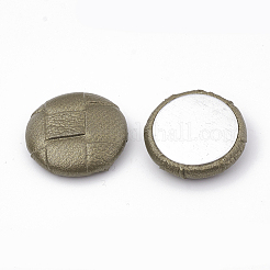 Cabochons mit Kunstleder überzogen&nbsp;WOVE-N006-02C