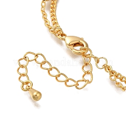 Mehrreihige Messingarmbänder&nbsp;BJEW-L696-002G