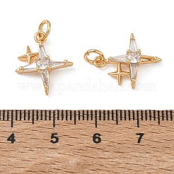 Shegrace Messing-Anhänger mit Pavé-Fassung aus klaren Zirkonia&nbsp;XGRQ4G002-687G