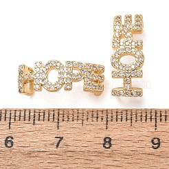 Messing-Mikropavé-Fassung mit klaren Zirkonia-Steinen&nbsp;KK-K002-32G-G