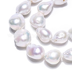 Perle baroque naturelle perles de perles de keshi&nbsp;PEAR-S019-05C-01