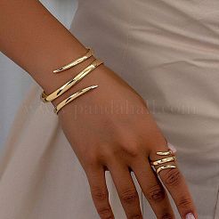Manschettenarmreif- und Fingerring-Sets aus Legierung&nbsp;FS-WG33732-02