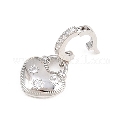 Pendentifs en laiton zircon cubique transparent&nbsp;KK-H268-07P-08