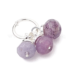 5 colgante de jade natural de Malasia teñido en 5 colores&nbsp;PALLOY-JF05176-02