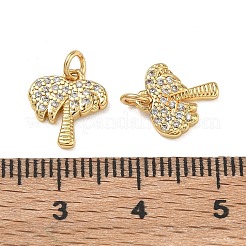 Ciondoli in ottone zirconi chiari micro pavé&nbsp;CU-CBAF0F8-15G