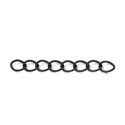 Rallonge de chaîne gourmette en acier inoxydable 304 avec placage ionique (IP)&nbsp;STAS-WH0032-02B-EB