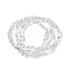 FilI di perline in vetro placcato&nbsp;EGLA-L038-AB01