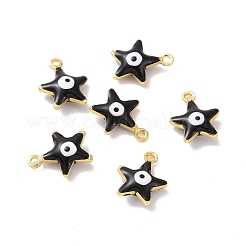 Pendentifs d'émail en laiton &nbsp;KK-J302-14G