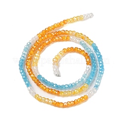 Filo di zirconi cubici di colore sfumato trasparente&nbsp;ZIRC-NH0002-01F