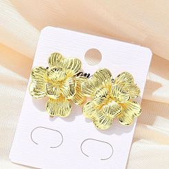 Clous d'oreilles en laiton&nbsp;EJEW-P303-05G