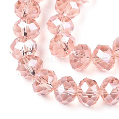 Chapelets de perles en verre électroplaqué&nbsp;EGLA-A034-T3mm-A34